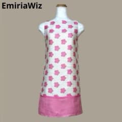 美品 EmiriaWiz フラワーラメノースリーブワンピース S ピンク - メルカリ