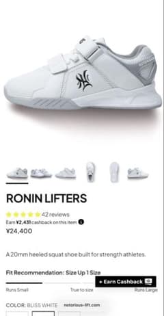 notorious lift RONIN LIFTERS スクワットシューズ37のサムネイル