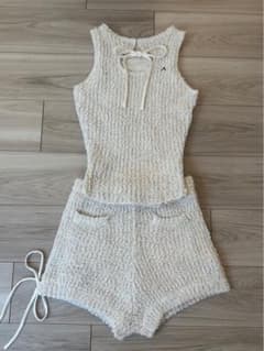 ANDMARY♡ Meow ribbon set up beige - メルカリ