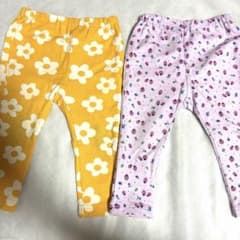 ベビー レギンス 2点セット 花柄 いちご柄　ブリーズのサムネイル