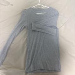 GAP 長袖 クルーネック カットソー グレーのサムネイル