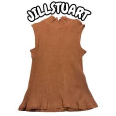 JILLSTUART ジルスチュアート ノースリーブ ニット ブラウン
