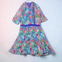 ◆ダイアンフレイス◆プリーツ花柄ワンピース ヴィンテージ ◇ダイアンフレイス◇プリーツ花柄ワンピース ヴィンテージ - メルカリ