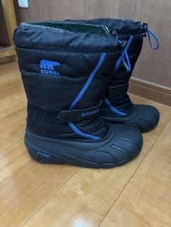 SOREL キッズブーツ 黒/青24センチのサムネイル