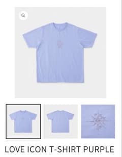 Feels. LOVE ICON T-SHIRT PURPLE L 上杉柊平のサムネイル