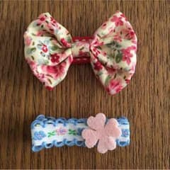 こはは様 専用☆ ベビー☺︎ ヘアクリップ 4本セットのサムネイル