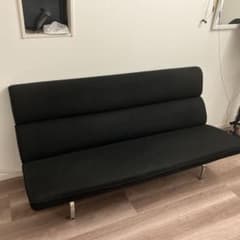Nari様専用 イームズ ソファ コンパクト ブラック 送料込み リ