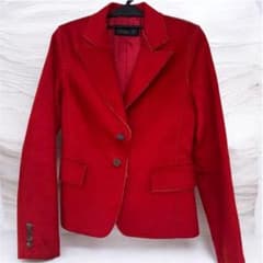美品】Basile28 バジーレテーラードカシミヤジャケット レッドサイズ40 