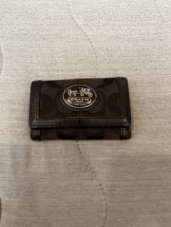 COACH コーチ キーケース 6連 シグネチャー ブラックのサムネイル