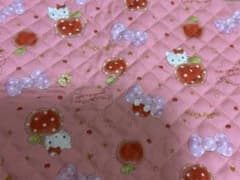 ハローキティ キルティング生地 はぎれ ピンク　レアのサムネイル