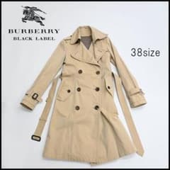 48548☆年 バーバリーブラックレーベル コート 裏地ロゴ総柄 ” - メルカリ