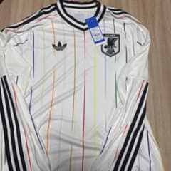 サッカー 日本代表 アウェイ レプリカ ユニフォーム 長袖 2XL おまけ付 