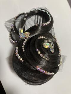 社交ダンス　競技ダンス　タカダンス　多美笑風ヘアアクセサリー　ダークブラウン 社交ダンス 競技ダンス タカダンス 多美笑風ヘアアクセサリー ダーク