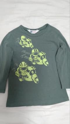 ロンT　薄手　110cm　バイク　カットソー　H&M　Tシャツのサムネイル