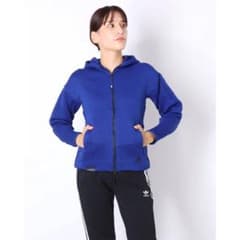 adidas キルティングパーカー 青のサムネイル