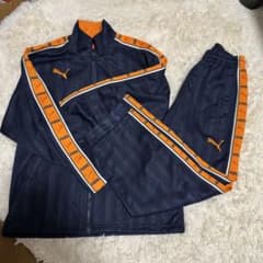 PUMA ジャージ上下セット ネイビー/オレンジ SSのサムネイル