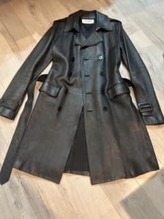 メ*イ様 ✨入手困難✨サンローラン トレンチコート レザー ベルト 羊革 エディ メ*イ様 ✨入手困難✨サンローラン トレンチコート レザー ベルト 羊革