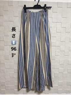 SANCIA ストライプ ワイドパンツ XSのサムネイル