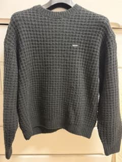Supreme ワッフルニット セーター ブラック M - メルカリ