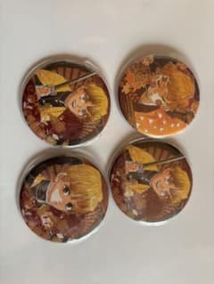 鬼滅の刃 我妻善逸 原作コレクション缶バッジ 4点セットのサムネイル
