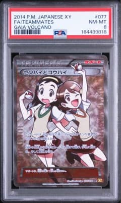 ポケカ PSA8センパイとコウハイ SR ガイアボルケーノ 077/070 - メルカリ