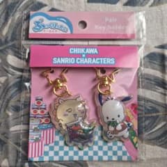 ちいかわ×サンリオ ぷっくりったいペアキーホルダー シーサー ポチャッコのサムネイル