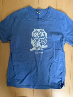 BARNS OUTFITTERS フクロウプリントTシャツ ブルー Mのサムネイル