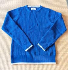 ikka 青 ニットセーター Sサイズのサムネイル