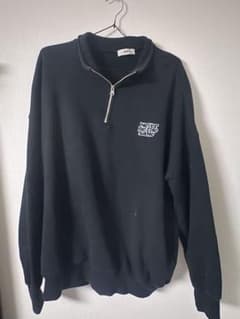 WEGO ハーフジップ スウェット ブラック Lのサムネイル
