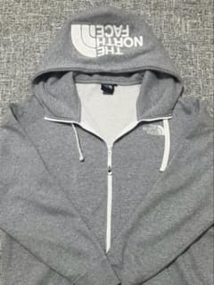 THE NORTH FACE フルジップパーカー フードロゴ グレー Lのサムネイル