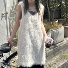 JEANASIS カールヤーンロングスリットNS/297268 ホワイトのサムネイル