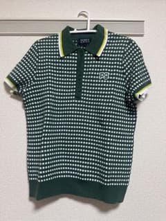 PEARLY GATES レディース ゴルフポロシャツ グリーン チェック柄