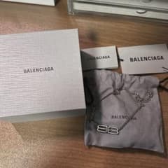 最終値下げ】BALENCIAGA シルバー BBチェーンネックレス - メルカリ