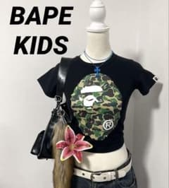 Y2K BAPE 迷彩 カモフラ MILO ON APE HEAD Tシャツ - メルカリ