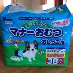 りさ様専用　男の子用　マナーおむつ✖️5 引き取り可能お値下げしました！のサムネイル