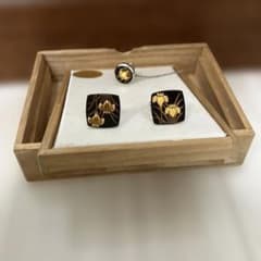 肥後象篏 ネクタイピンとカフスボタンセット 木箱付き - メルカリ