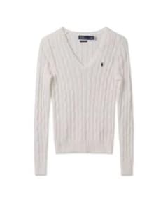 【Polo Ralph Lauren】 ニットVネックセーター Mのサムネイル