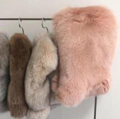 マニマリス ファーフード ピンク 未使用品 - メルカリ