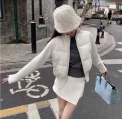 ニットドッキング ダウンジャケット - メルカリ