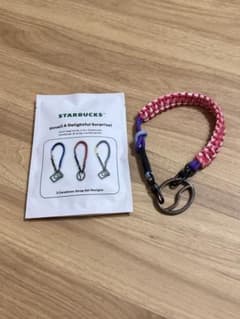 【海外限定】スターバックス カラビナ＆ストラップ　ピンクのサムネイル