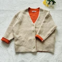 美品 【AMERICAN HOLIC】 VネックWフェイスニット カーディガンのサムネイル