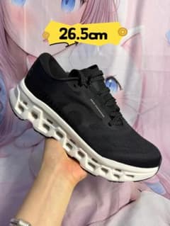 On Running スニーカー 26.5cm ブラック ホワイト