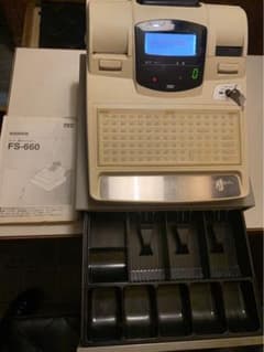 動作確認済み 業務用 東芝テック 電子レジスター 本体 FS-660 部門5 東芝テック 電子レジスター FS-660 - メルカリ