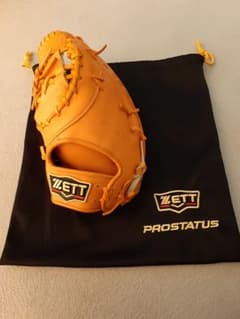 ZETT PROSTATUS 硬式グローブ オレンジ 収納袋付き 左利き - メルカリ