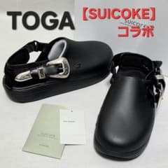 最終価格♂新品・コラボ・サンダル【TOGA×SUICOKE】コンチョ 黒 - メルカリ
