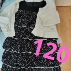 女児120☆ボレロ付きノースリーブワンピースのサムネイル
