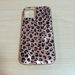 iphone12ケース　ヒョウ柄　キラキラ