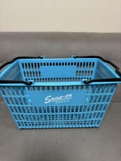 Snap-on 水色メッシュバスケット　買い物カゴ　ビーチタオル2枚セット Snap-on 水色メッシュバスケット 買い物カゴ ビーチタオル2枚セット