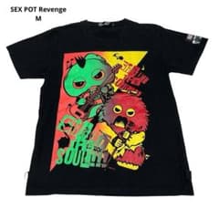 SEX POT Revenge 반팔 T 셔츠 블랙 가챠핀 무쿠 M