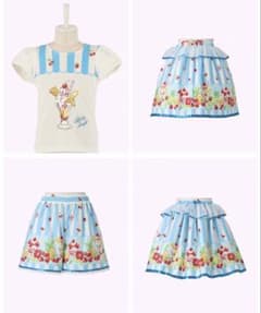 美品♡シャーリーテンプル♡トップス　スカートセット♡80 ￼ 新品 シャーリーテンプル スカート+トップスセット - メルカリ